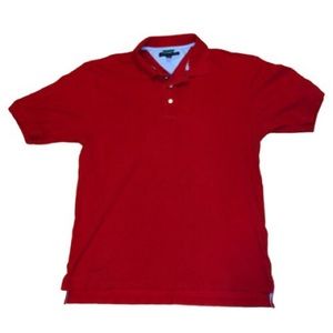 L Red Tommy Hilfiger Polo